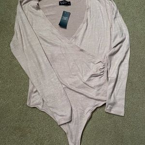 Abercrombie & Fitch Wrap Sweater Body Suit